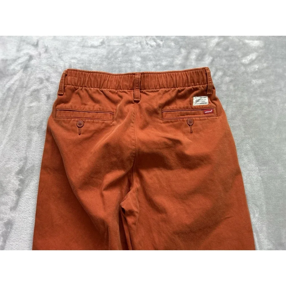 Levi's XX Chino EZ Pants Mens XS 26x31 Red Tapered Drawstring Golf Two Horse